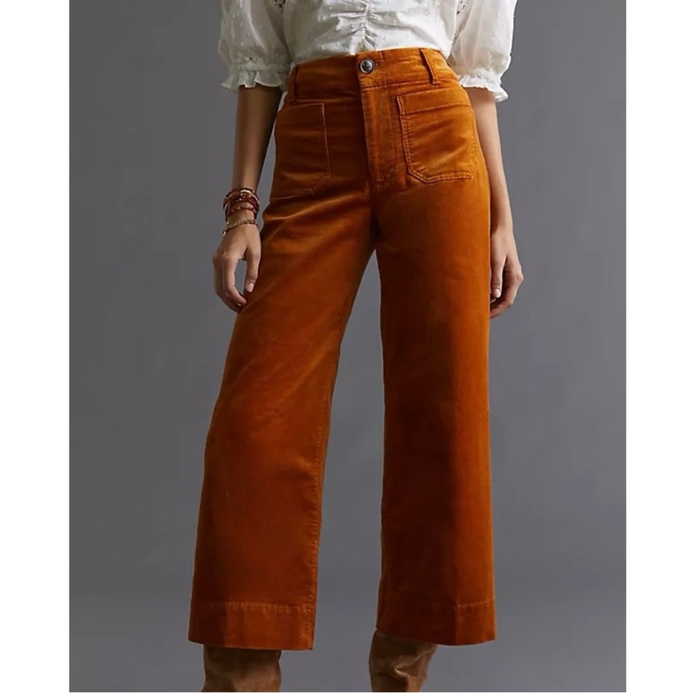 Women's Orange Corduroy Pants